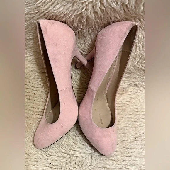 Zara Blush Pink Suede Stiletto Pumps 👠 - Picture 8 of 10